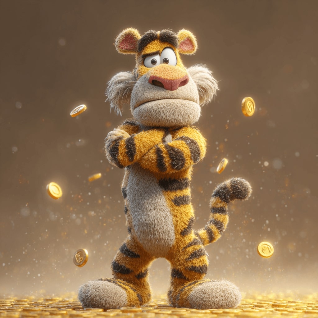 Superbet71 tiger surrounded by casino chips and cards representing exciting games